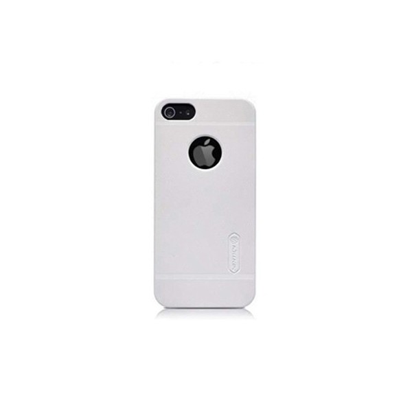 „Nillkin“ Frosted Shield dėklas - baltas + apsauginė plėvelė (iPhone 5 / 5S / SE 2016)