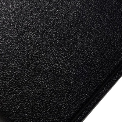 Samsung Galaxy J1 2016 (J120) juodas odinis atverčiamas dėklas su langeliu / Priedai.lt