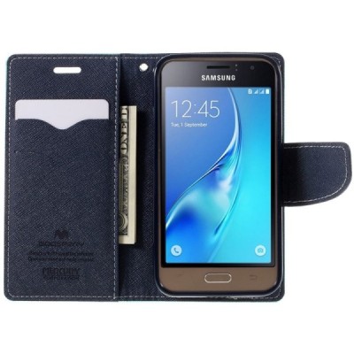 Samsung Galaxy J1 2016 (J120) Mercury mėtinis atverčiamas dėklas - piniginė / Priedai.lt