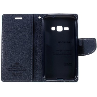 Samsung Galaxy J1 2016 (J120) Mercury mėtinis atverčiamas dėklas - piniginė / Priedai.lt