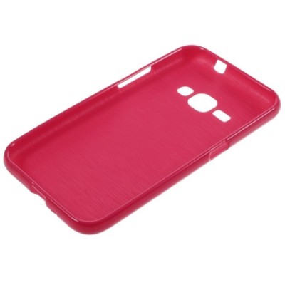 Samsung Galaxy J1 2016 (J120) kieto silikono TPU raudonas dėklas - nugarėlė / Priedai.lt