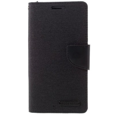 Samsung Galaxy J5 2016 (J510) Mercury juodas atverčiamas dėklas - piniginė / Priedai.lt