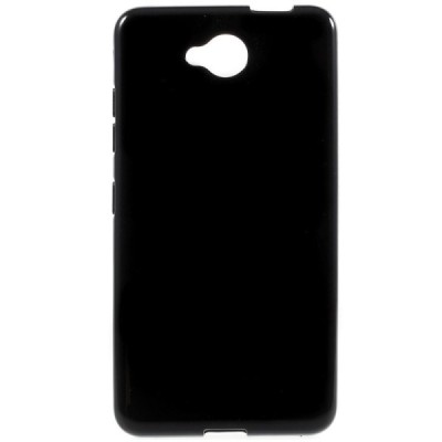 Microsoft Lumia 650 kieto silikono TPU juodas dėklas - nugarėlė / Priedai.lt