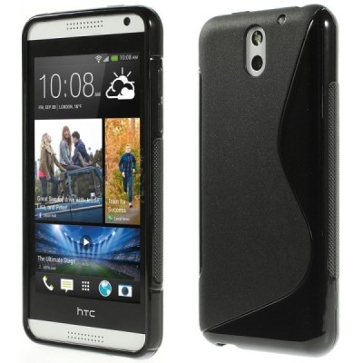HTC Desire 610 kieto silikono TPU juodas dėklas - nugarėlė / Priedai.lt