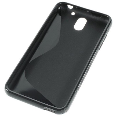 HTC Desire 610 kieto silikono TPU juodas dėklas - nugarėlė / Priedai.lt