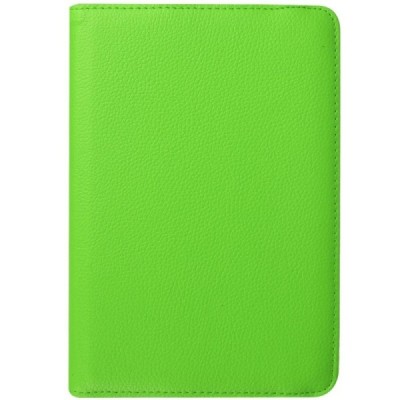 Samsung Galaxy Tab S2 8.0 4G LTE (T715, T710) atverčiamas, sukamas 360 laipsnių, žalias odinis dėklas - stovas / Priedai.lt