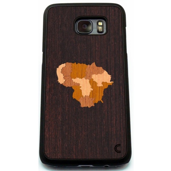 „Crafted Cover“ natūralaus medžio dėklas - Lietuva (Galaxy S7 Edge)