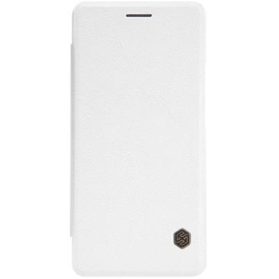 Prabangus „Nillkin“ Qin serijos baltas odinis atverčiamas Huawei P9 Lite dėklas - knygutė / Priedai.lt