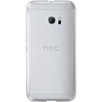 HTC 10 (M10 Lifestyle) skaidrus (permatomas) kieto silikono TPU ploniausias pasaulyje bespalvis dėklas / Priedai.lt