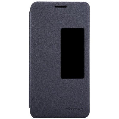 Huawei Honor 6 pilkas odinis atverčiamas Nillkin Sparkle dėklas - knygutė / Priedai.lt