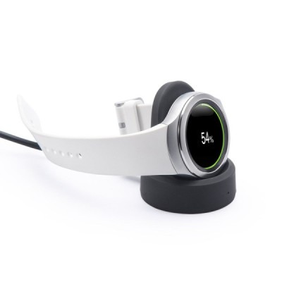 „ITian“ juodas belaidis išmaniojo laikrodžio įkroviklis (dokas) (Qi standartas) - stovas, laikiklis / Priedai.lt