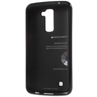 LG K10 (K420N) juodas Mercury kieto silikono (TPU) dėklas - nugarėlė / Priedai.lt