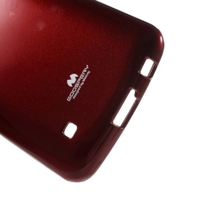 LG K10 (K420N) raudonas Mercury kieto silikono (TPU) dėklas - nugarėlė / Priedai.lt