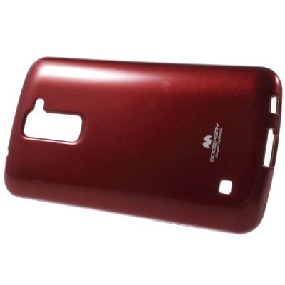 LG K10 (K420N) raudonas Mercury kieto silikono (TPU) dėklas - nugarėlė / Priedai.lt