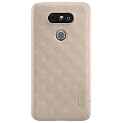 LG G5 (H850) auksinis plastikinis dėklas + Nillkin ekrano plėvelė / Priedai.lt