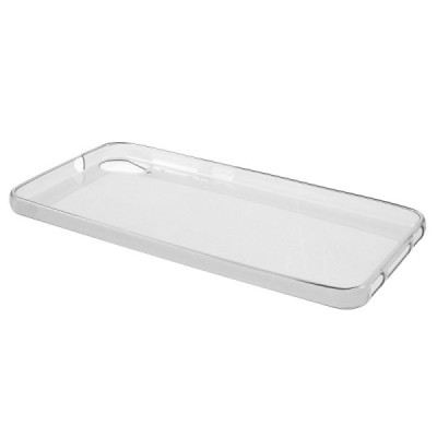 HTC Desire 825 skaidrus (permatomas) kieto silikono TPU ploniausias pasaulyje pilkas dėklas / Priedai.lt