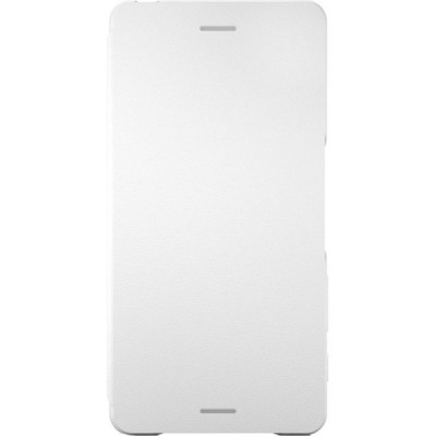 Oficialius Sony Xperia X Style Cover Flip baltas atverčiamas dėklas SCR52 / Priedai.lt