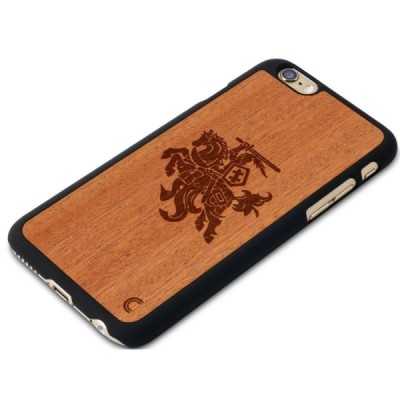 Apple iPhone 6 (6s) „Crafted Cover“ Vytis natūralaus medžio dėklas (šviesus medis) / Priedai.lt