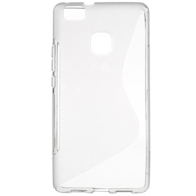 Huawei P9 Lite (Huawei Ascend P9 Lite, Huawei G9 Lite) skaidrus (permatomas) kieto silikono TPU pilkas dėklas - nugarėlė / Pried