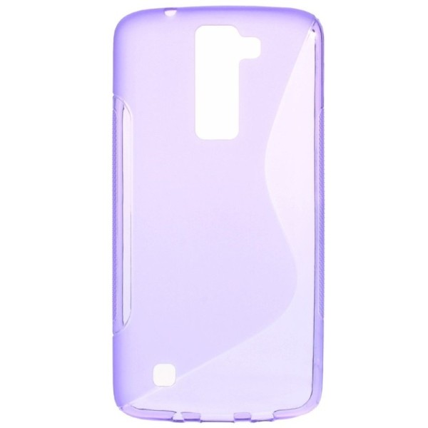 Kieto silikono (TPU) dėklas - violetinis (K8)
