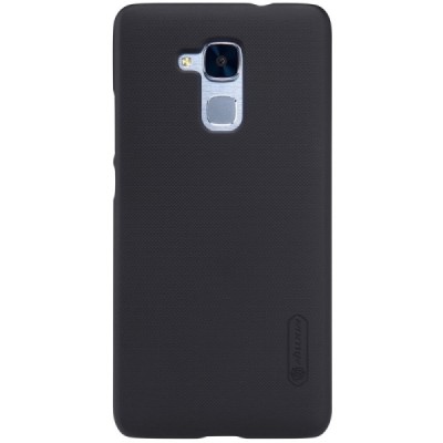Huawei Honor 5c (Honor 7 Lite)  Nillkin Frosted Shield juodas plastikinis dėklas + apsauginė ekrano plėvelė / Priedai.lt