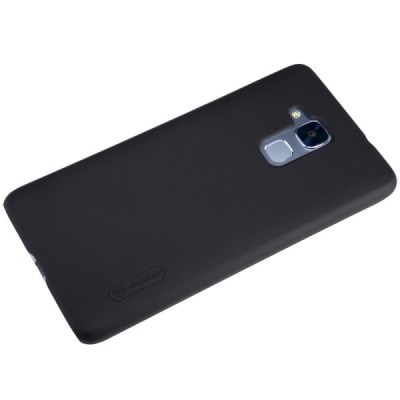 Huawei Honor 5c (Honor 7 Lite)  Nillkin Frosted Shield juodas plastikinis dėklas + apsauginė ekrano plėvelė / Priedai.lt
