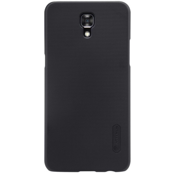 „Nillkin“ Frosted Shield dėklas - juodas + apsauginė ekrano plėvelė (X-Screen)
