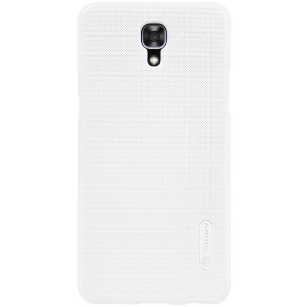 „Nillkin“ Frosted Shield dėklas - baltas + apsauginė ekrano plėvelė (X-Screen)
