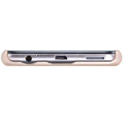 LG X-Screen (K500N) Nillkin Frosted Shield auksinis plastikinis dėklas + apsauginė ekrano plėvelė / Priedai.lt