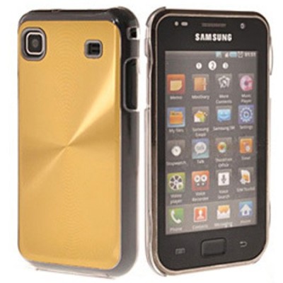 Plastikinis auksinis Samsung Galaxy S i9000 dėklas (dėkliukas) / Priedai.lt