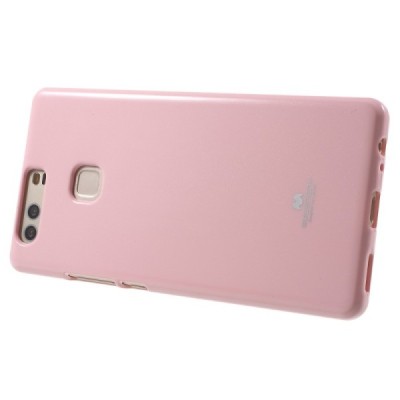 Huawei P9 Plus šviesiai rožinis Mercury kieto silikono (TPU) dėklas - nugarėlė / Priedai.lt