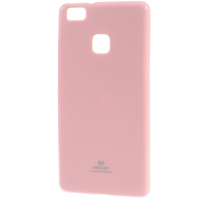 Huawei P9 lite šviesiai rožinis Mercury kieto silikono (TPU) dėklas - nugarėlė / Priedai.lt