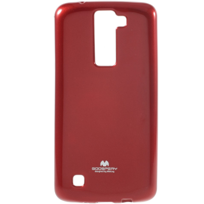 LG K8 raudonas Mercury kieto silikono (TPU) dėklas - nugarėlė / Priedai.lt