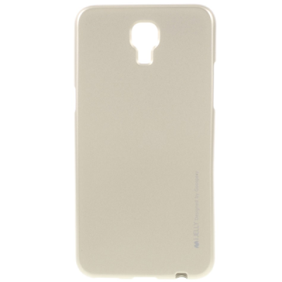 LG X-Screen (K500N) auksinis Mercury kieto silikono (TPU) dėklas - nugarėlė / Priedai.lt