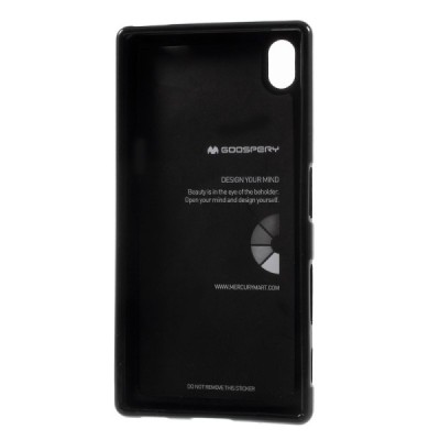 Sony Xperia Z5 Mercury juodas kieto silikono tpu dėklas - nugarėlė / Priedai.lt