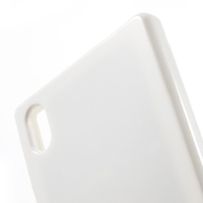 Sony Xperia Z5 Mercury baltas kieto silikono tpu dėklas - nugarėlė / Priedai.lt