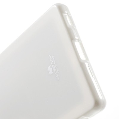 Sony Xperia Z5 Mercury baltas kieto silikono tpu dėklas - nugarėlė / Priedai.lt