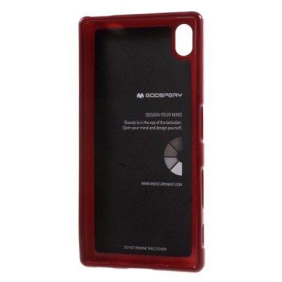 Sony Xperia Z5 Mercury raudonas kieto silikono tpu dėklas - nugarėlė / Priedai.lt