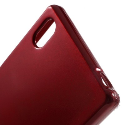 Sony Xperia Z5 Mercury raudonas kieto silikono tpu dėklas - nugarėlė / Priedai.lt