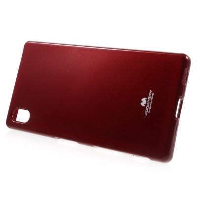 Sony Xperia Z5 Mercury raudonas kieto silikono tpu dėklas - nugarėlė / Priedai.lt