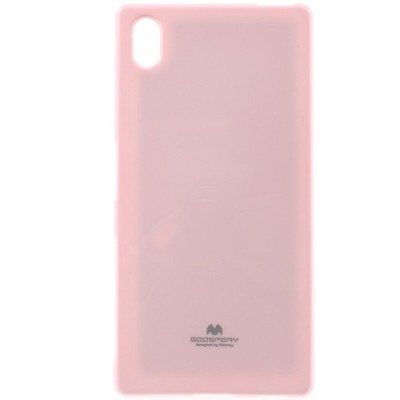 Sony Xperia Z5 Mercury šviesiai rožinis kieto silikono tpu dėklas - nugarėlė / Priedai.lt