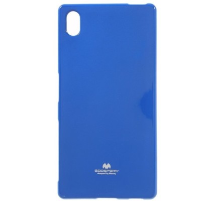 Sony Xperia Z5 Mercury mėlynas kieto silikono tpu dėklas - nugarėlė / Priedai.lt