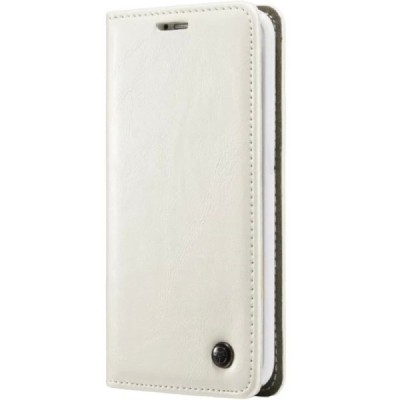 LG G5 (H850) „CaseMe“ solidus atverčiamas baltas odinis dėklas - knygutė / Priedai.lt