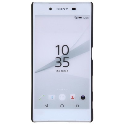 Sony Xperia Z5 Nillkin Frosted Shield juodas plastikinis dėklas / Priedai.lt