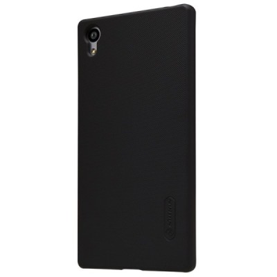Sony Xperia Z5 Nillkin Frosted Shield juodas plastikinis dėklas / Priedai.lt