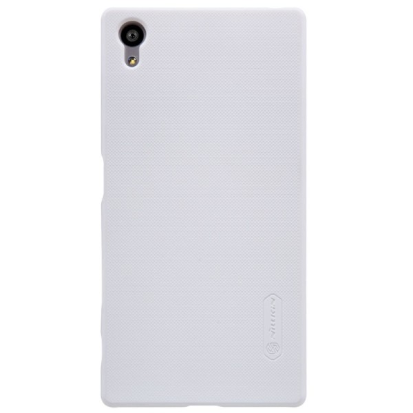 „Nillkin“ Frosted Shield dėklas - baltas + apsauginė ekrano plėvelė (Xperia Z5)