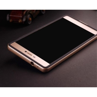 Huawei P8 „IPAKY“ kieto silikono TPU juodas (auksiniais apvadais) dėklas - nugarėlė / Priedai.lt