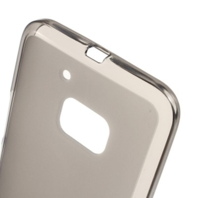 HTC 10 (Lifestyle) kieto silikono TPU skaidrus pilkas dėklas - nugarėlė / Priedai.lt
