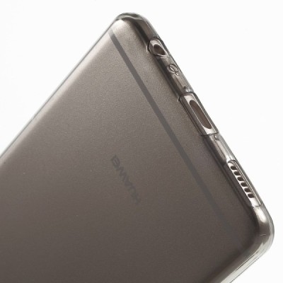 Huawei P9 Plus (Huawei Ascend P9 Plus) skaidrus (permatomas) kieto silikono TPU ploniausias pasaulyje pilkas dėklas / Priedai.lt
