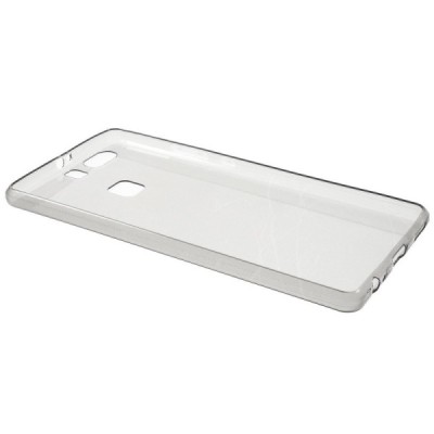 Huawei P9 Plus (Huawei Ascend P9 Plus) skaidrus (permatomas) kieto silikono TPU ploniausias pasaulyje pilkas dėklas / Priedai.lt